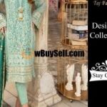 HEAVY EMBROIDERED COTTON DRESS WITH MEHSOORI EMBROIDERED DUPATTA FOR SALE