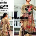 JAZMINE LAWN EMBROIDERY SUIT CHIFFON PRINTED DUPPATA