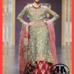 Mina hasan Net bridal embroidery suit Net embroidery duppata now available master replica for sale 