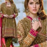 Ayesha Imran Bridal Chiffon Embroidery Suit Chiffon Embroidery Duppata for Sale 