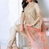Gul Ahmed net embroidery suit with net embroidery dupatta now again available for Sale 