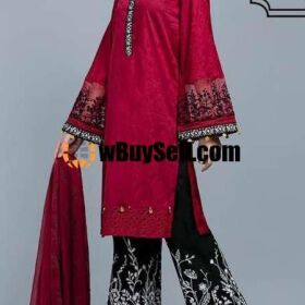 BRAND MARIA B AVAILABLE IN LAWN FABRICS 2PC FOR SALE 