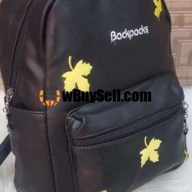 TEXTURED LEATHER EMBROIDERY BACK PACK FOR SALE 