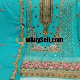 FOR SALE  HAND MADE BOUTIQUE STYLE HAND MADE CUTDANA EMBROIDERY WORK SUITS