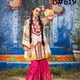 Zara Ahmed  Eid Collection  Available on Fine Quality Lawn with Embroidered Shafoon dopatta 3pc Suit for Sale