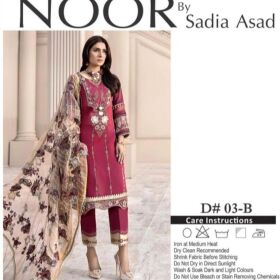 Printed and Lawn Shirt Printed Chiffon Dupatta Cotton Trouser for Sale