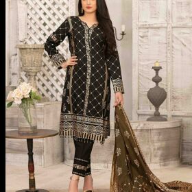 Cheerfull and Fabulous Unstitched Gold Print Lawn Designs with Gold Print  for Sale 
