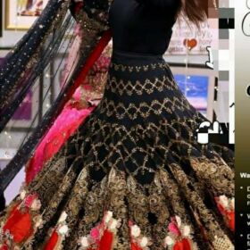 Nida Yasir Bridal Net Embroidery Maxi with Embroidery net Dupatta  for Sale 