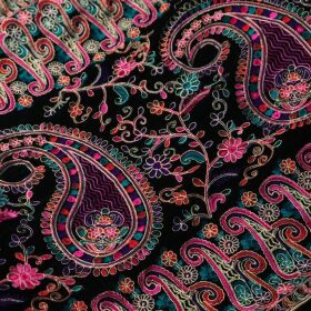 Persian Art On Velvet Complete Heavy Aarhi Work With 7 Different Colours of Dori Work for Sale 
