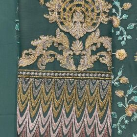 Baroque now available design no 1335 High Quality Chiffon embroidered front pannel for Sale 